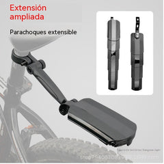 🚴【Guardabarros delantero + guardabarros trasero】Guardabarros portátil para bicicleta, plegable y telescópico para la lluvia.