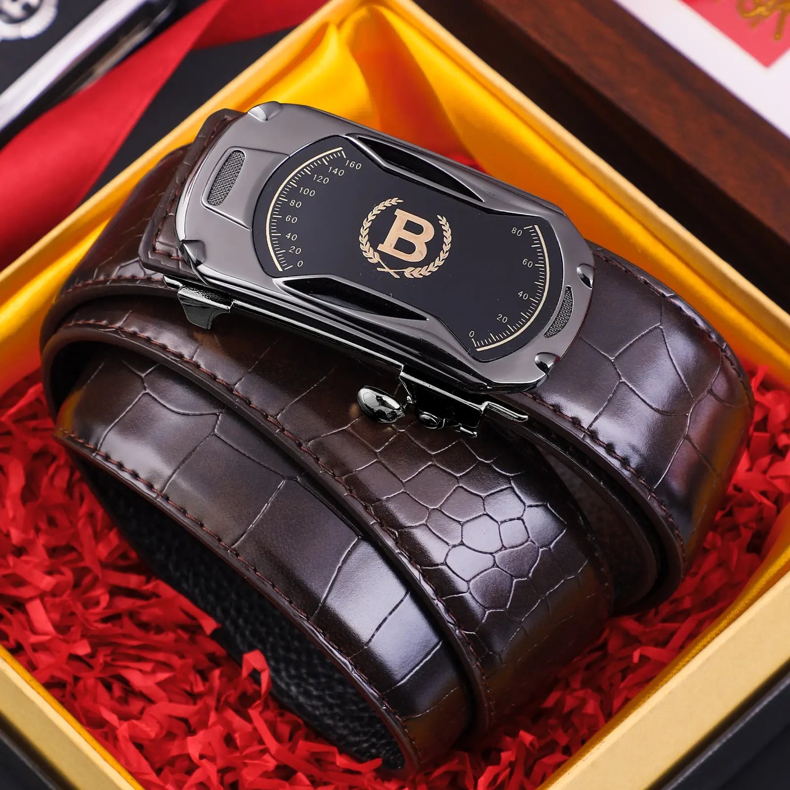 📢📢 ¡50% de descuento! 💼✨ Cinturón de hombre de cuero genuino con hebilla automática, perfecto para el uso diario, la oficina y ocasiones formales.