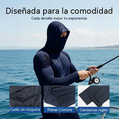 🔥🌞Sudadera con capucha ligera para hombre, secado rápido y protección UV