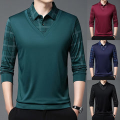 👔【Ofertă specială de toamnă】Costum bărbătesc din două piese, din imitație de chenilă