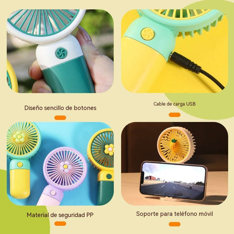【Compra 1 y llévate 1 gratis】Mini ventilador portátil, recargable por USB, de mano.