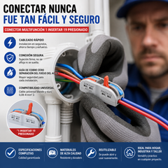 🔥¡Reducción de precio promocional!⏳⏳【30/60 piezas】Conector de cable eléctrico multifuncional
