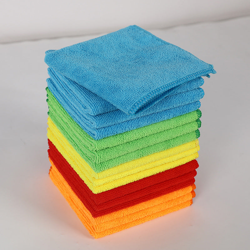 【20 piezas】Toalla de limpieza para el hogar, paño de cocina de microfibra grueso, estropajo multifuncional sin pelusa.