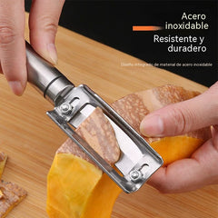 🔥Compre 1 y obtenga 1 gratis（2 piezas）Pelador multifuncional de acero inoxidable con ancho de pelado ajustable