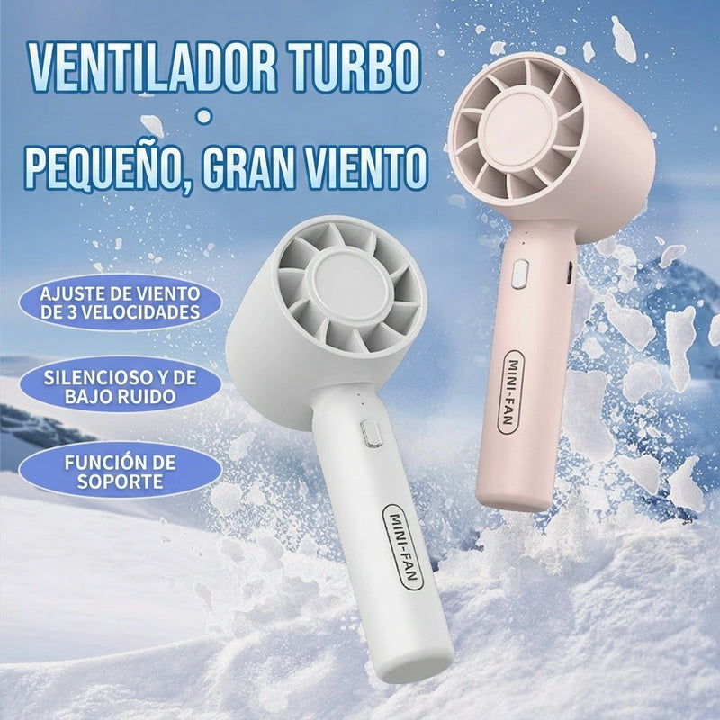 ❄✅Mini ventilador portátil de alta velocidad: un imprescindible para el verano.