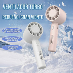 ❄✅Mini ventilador portátil de alta velocidad: un imprescindible para el verano.