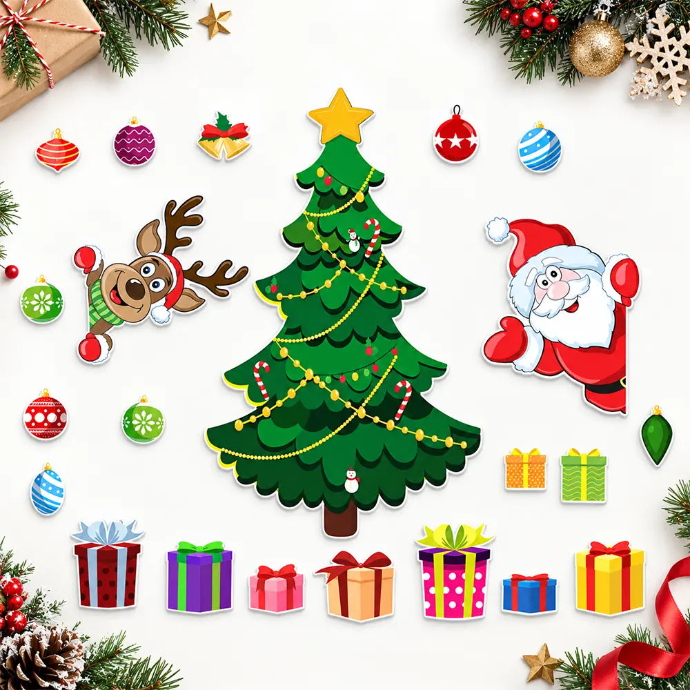 🎄🧲 Imán de PVC Árbol de Navidad para Nevera, Coche y Garaje | Decoración Reutilizable sin Adhesivo ✨