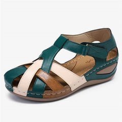 🔥【45% OFF】🔥🩰【35-43】Sandalias de suela gruesa de piel suave hueca para mujer