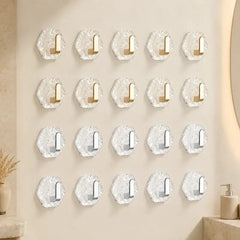 🧊✨ Pack de Ganchos Adhesivos sin Taladro | Súper Resistentes, Transparentes y Multiusos para Baño y Hogar