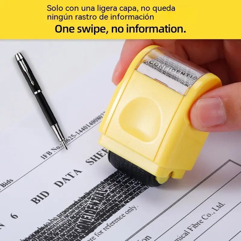 Sello de privacidad enrollable para la prevención y protección contra el robo de información.