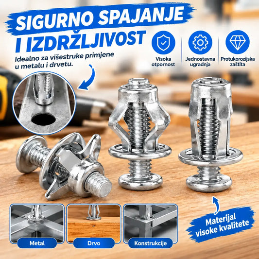 🔥50% POPUSTA【100 komada】M4M5M6 Vijak za ekspanziju, matica s poklopcem, zakovica