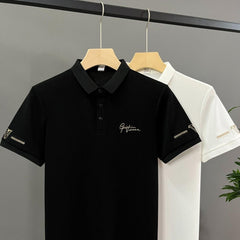 🔥🔥👔【50-105 kg】Camisa polo con solapa bordada para hombre 2025