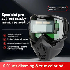 🔥😎Plně automatická svářečská kukla s ochrannou maskou pro svářeče s výměnou světla