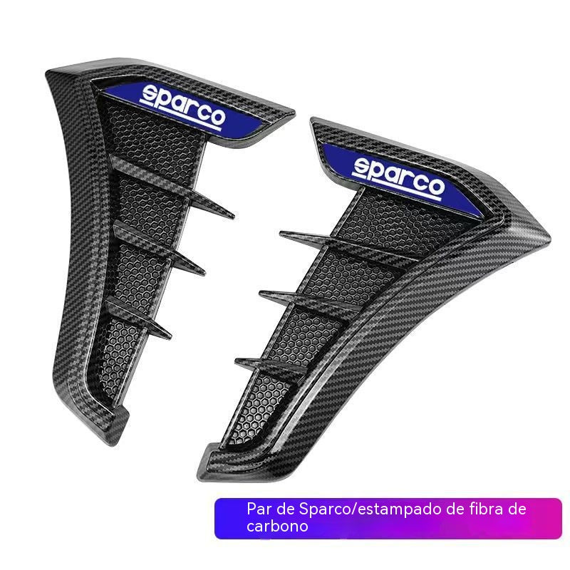 【Juego de 2 piezas】Pegatinas de protección contra arañazos para coches, pegatinas de fibra de carbono para protección contra colisiones.