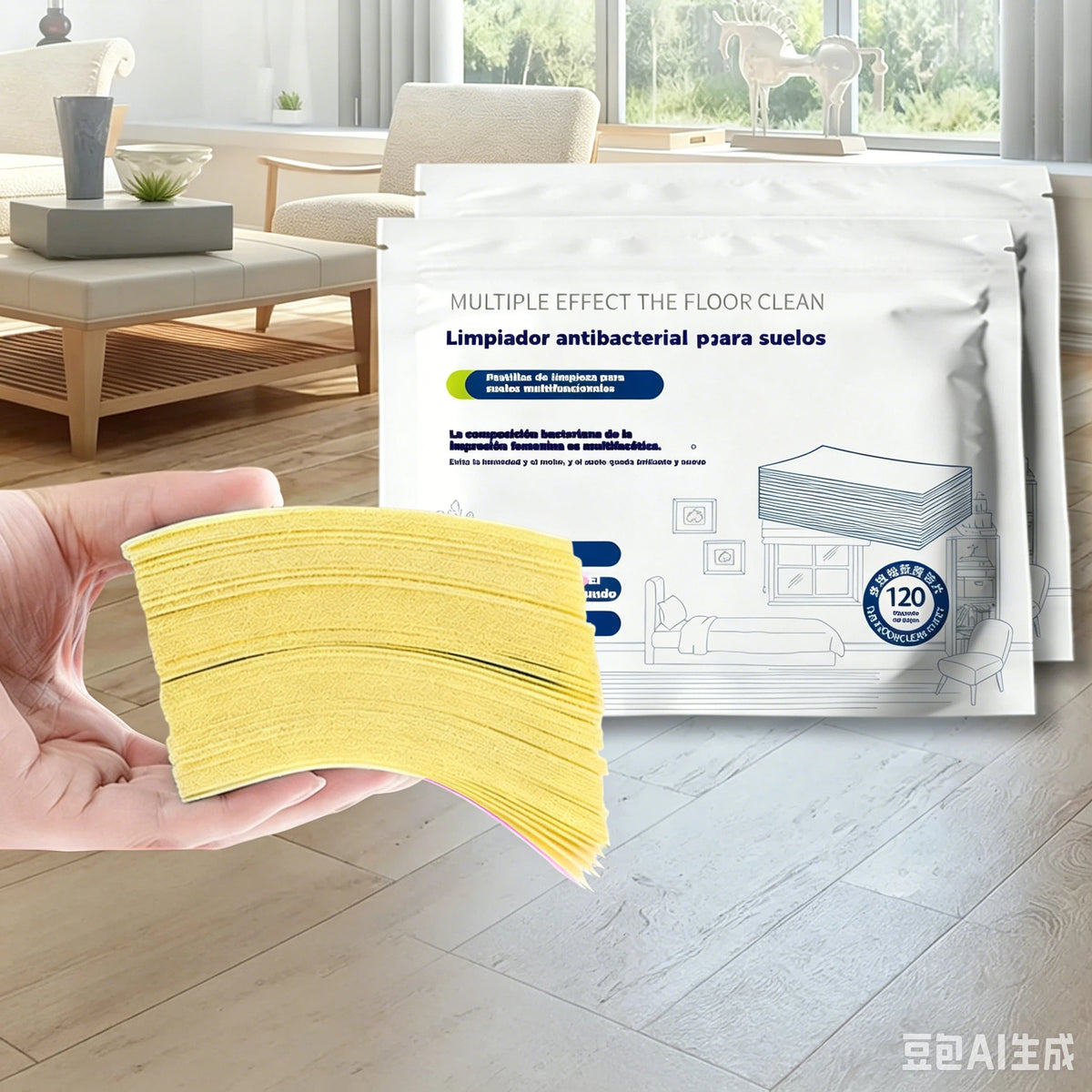 🧹✨ 240 unidades de pastillas limpiadoras multiusos antibacterianas y desodorizantes | Aptas para madera dura, suelos laminados, azulejos y paredes de autocaravana
