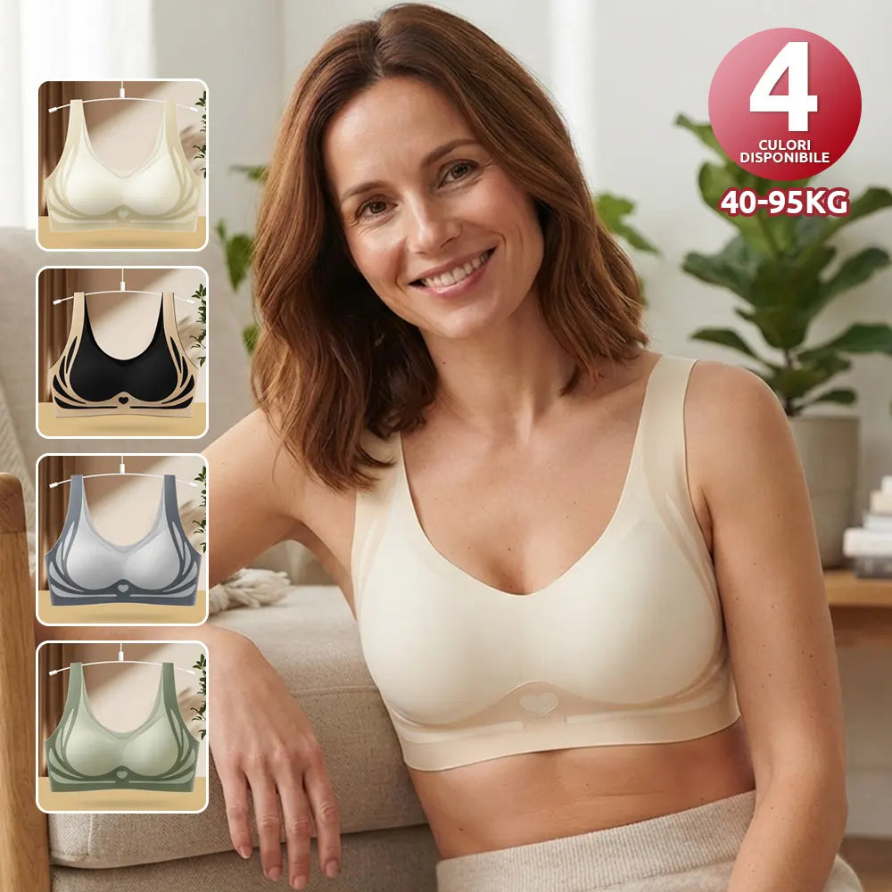 ❤️ Minden idők legalacsonyabb árú [3 db-os] Magasan rugalmas, varrásmentes, plus size push-up melltartó ❤️ [40–85 kg]