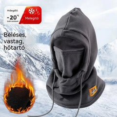 ❄️ Teljesen thermo sapka polár béléssel, amely -20 Celsius-fokig melegen tart. ⛷️ Ideális síeléshez, motorozáshoz és szabadtéri tevékenységekhez.