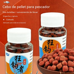 🔥🔥【10 piezas】(5 botellas de granulado grande + 5 botellas de granulado pequeño)Pellets de Cebo de Proteína Animal Fresca