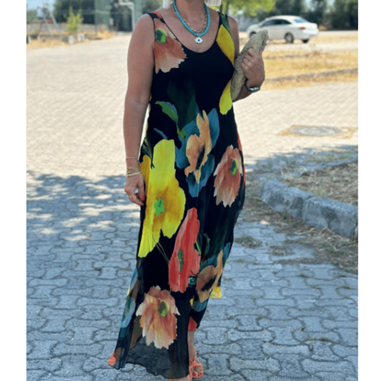 【S-5XL】👗Nuevo vestido elegante de tul floral de verano