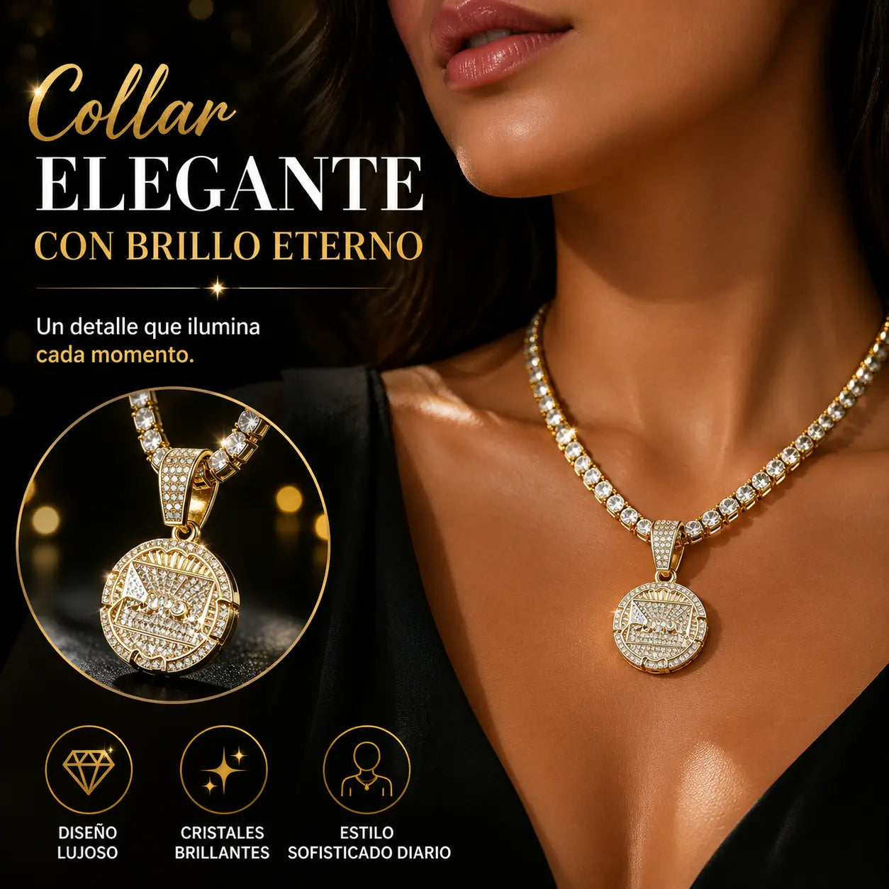 ✨ Collar con colgante brillante | Eleva tu estilo al instante 💎