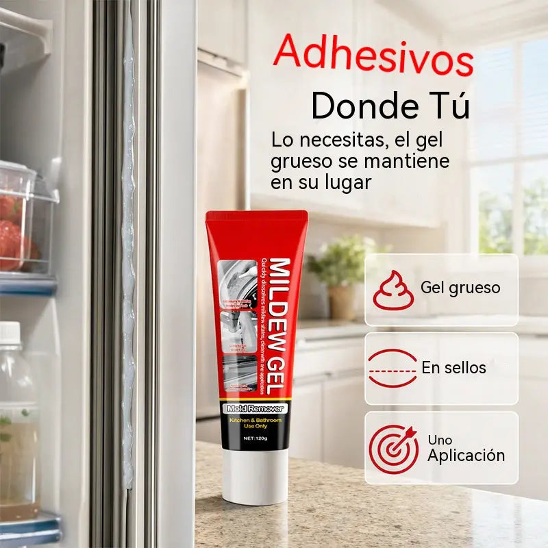 🔥 ¡50% de descuento! Potente gel removedor de moho: se adhiere firmemente a azulejos, lechada y selladores. ¡No necesita frotar, solo aplique, espere y limpie! 🧽✨