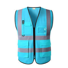 【Compra 1 y llévate 1 gratis】Chaleco reflectante para obras de construcción de verano, ropa reflectante, chaleco de seguridad, transpirable
