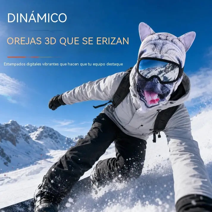 📢📢2 piezas 28 euro⏰Pasamontañas cortavientos con estampado animal