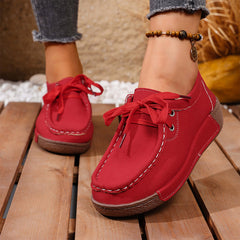 🔥【Especiales de otoño】Zapatos casuales con cordones de felpa de la colección Otoño 2025