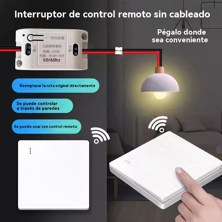 🎁【Compra 1 juego y llévate 1 gratis】🎁Interruptor de control remoto sin cableado💥No requiere cableado ni instalación💥