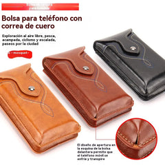 Riñonera multifuncional de doble capa para hombre