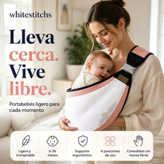 👶 Portabebés Ligero Ergonómico | Ideal para Paseos y Viajes ✈️