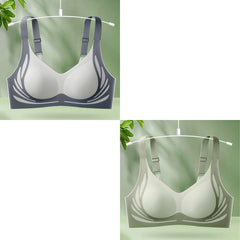 【30%OFF】😍【Paquete de 2】Sujetador de una pieza sin aros para mujer ❤️【40-85KG】