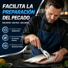 【¡2 unidades a 24 euros !】🔪 Cuchillo multiusos de acero inoxidable para pescado y aves | Escama, abre tripas y limpia intestinos en una sola herramienta de cocina🐟