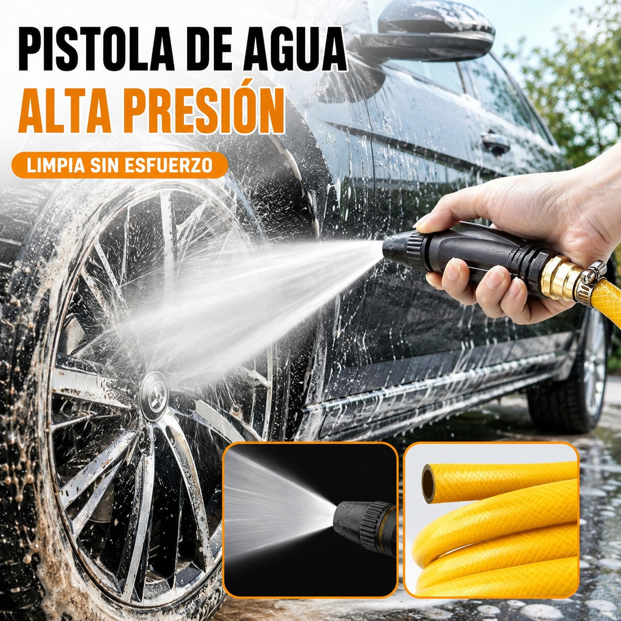 【2 juegos por 22 euros】Pistola pulverizadora de alta presión para uso doméstico