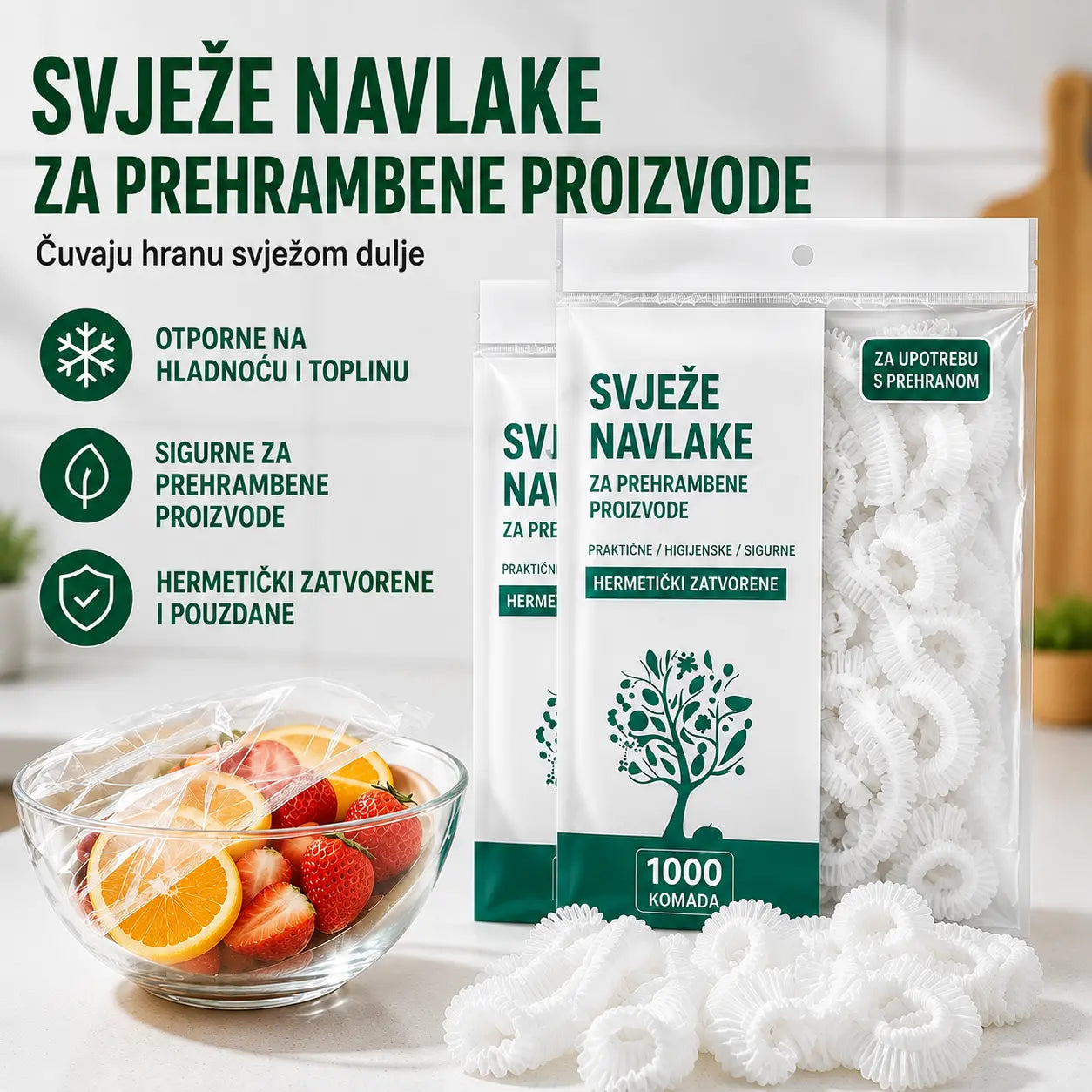 🔥【Posebna ponuda zadnjeg dana: 50% popusta】✨500 višekratnih i fleksibilnih plastičnih folija za hranu