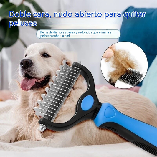 🐶【Compre 1 y obtenga 1 gratis，2 piezas】Cepillo de doble cara para el aseo de mascotas y la eliminación de pelo