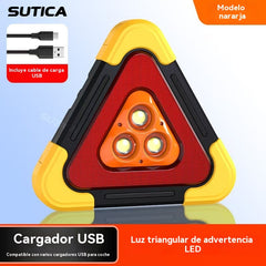 🚨☀️ Triángulo de Emergencia Solar 3 en 1 con Luces LED – Máxima Visibilidad y Seguridad en la Carretera ⚠️