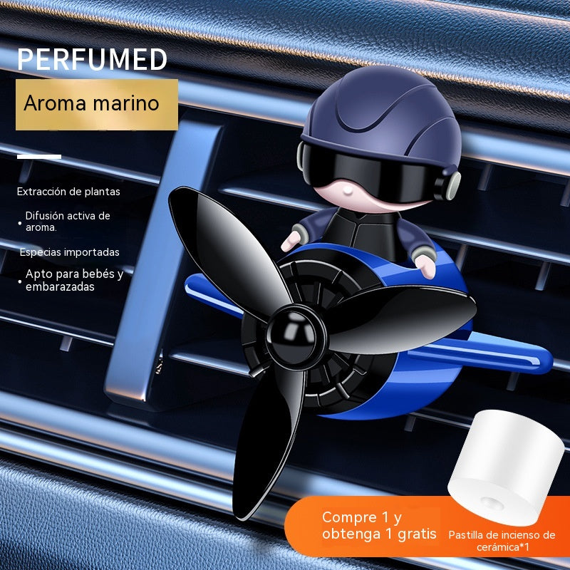 🔥【Compra 1 y llévate 1 gratis】🚁 Difusor de aromas para el coche «Little Plane»