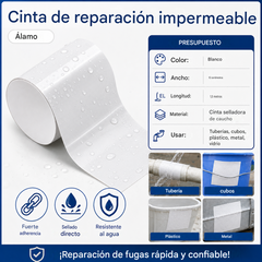 2 unidades por 26 euros 🏠 Cinta de reparación resistente e impermeable para tuberías, cubos y plástico.