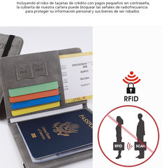 🔥【Compre 1 y obtenga 1 gratis：2 piezas】🎒✨ Cartera de Viaje Premium con Protección RFID – Seguridad y estilo en cada trayecto