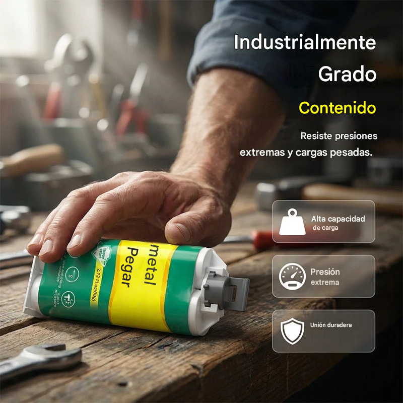 【Juego de 3 piezas】🔥¡50% de descuento por tiempo limitado! 🛠️Pegamento reparador de metal AB de alta resistencia