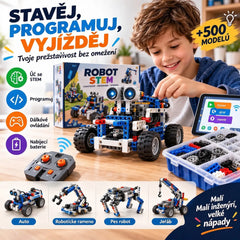 【Poslední den: 50% sleva】🤖🧩【312 dílů】Stavebnicová sada programovatelného robota, kompatibilní s LEGO