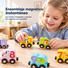 🚂 Magnetický vláček s čísly pro děti | Vzdělávací stavebnice pro učení hrou