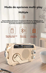 🏕️Linterna portátil con radio AM multifunción