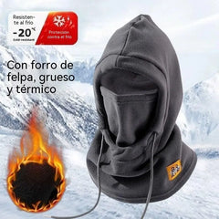 ❄️ Gorro térmico integral con forro polar que te mantiene abrigado hasta -20 grados Celsius. ⛷️ Ideal para esquiar, andar en moto y actividades al aire libre.