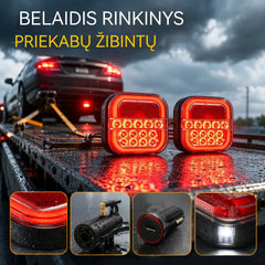 🚦【Universalūs 12 V / 24 V】🚦 LED žibintai automobilių priekaboms