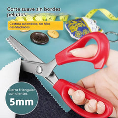 ✂️ Tijeras dentadas profesionales – Tijeras de tela afiladas y dentadas