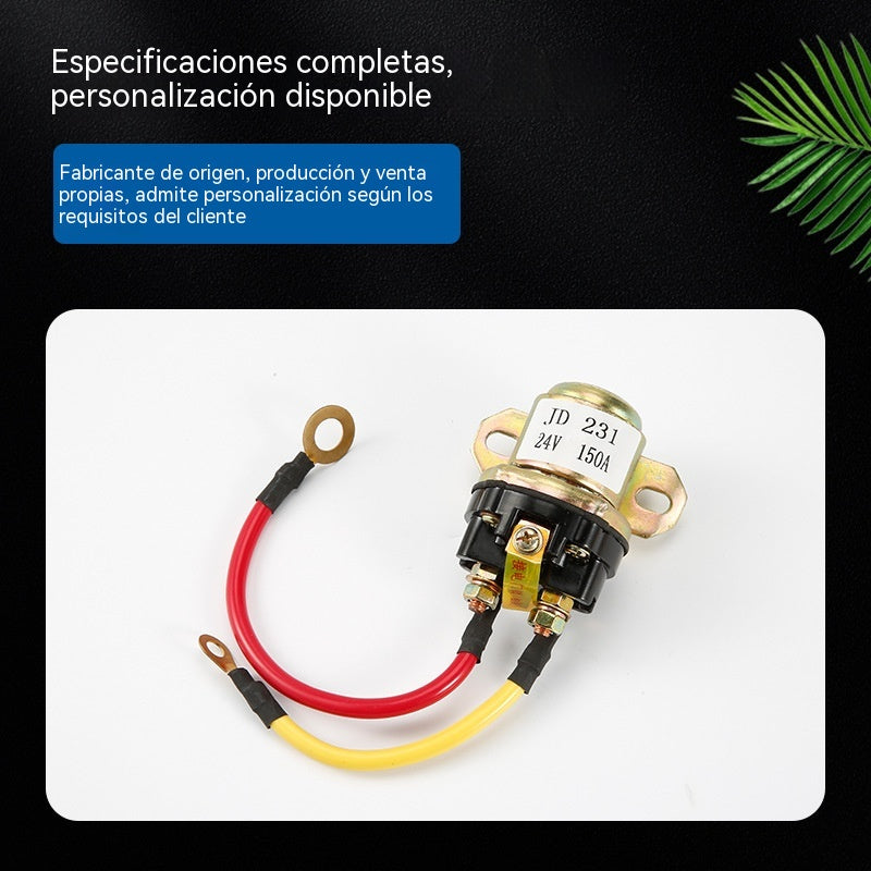 ⚡🚚 Relé de arranque 12V/24V para coche y vehículos agrícolas – Más potencia al arrancar, instalación rápida 🔧