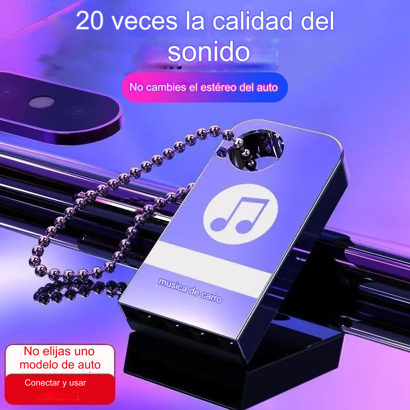🚗🎵🎵【 32G】 【Unidad flash USB de música】contiene 3000 canciones, 200 MV y efectos de sonido 6D