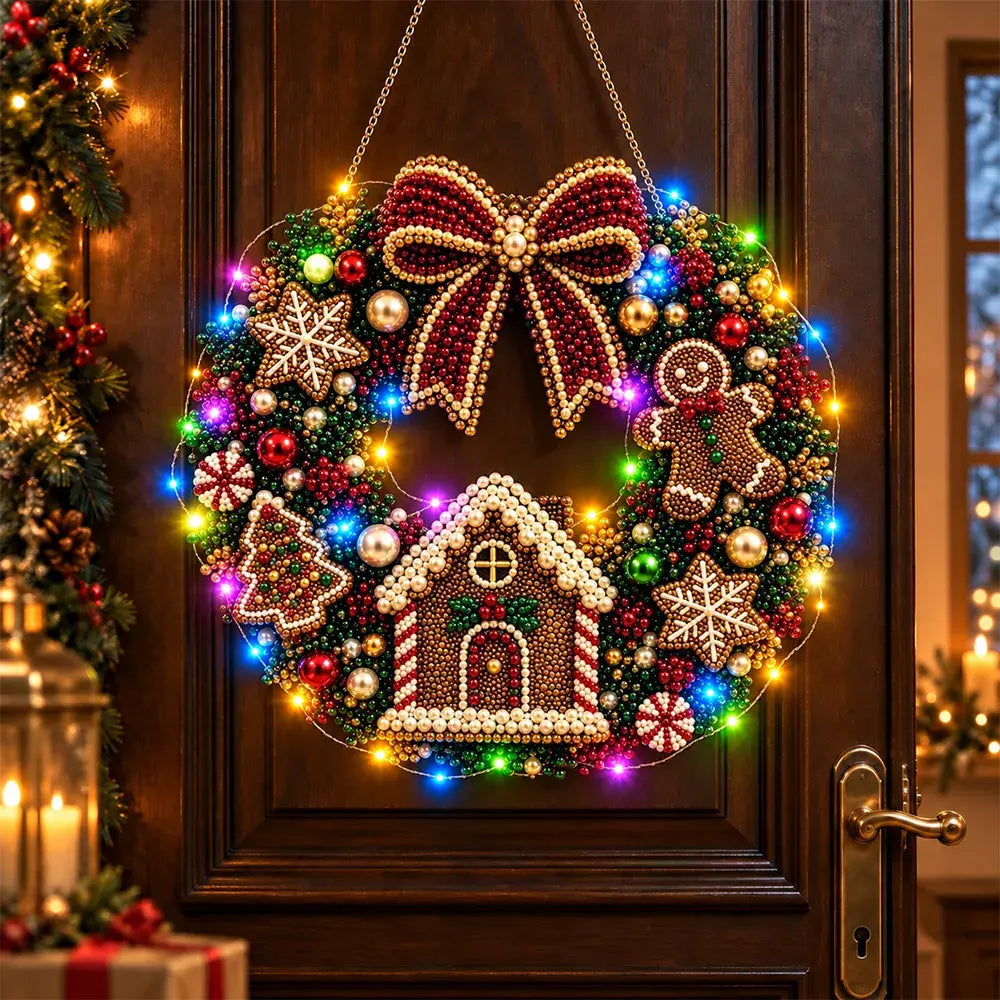 🎄✨ Kit DIY de Atrapaluz Navideño con Perlas y Diamantes | Adorno Colgante con Luces LED | Manualidades Creativas para Navidad 💎
